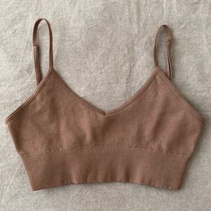 Aritzia Taupe Bra Top, XS/S
